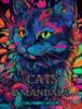 Cats with Mandalas - Adult Coloring Book. Beautiful Coloring Pages