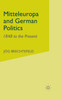 Mitteleuropa and German Politics