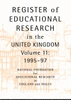 Register of Educational Research in the United Kingdom