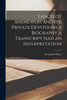 Lancelot Andrewers and his Private Devotions a Biography a Transcript nad an Interpretation