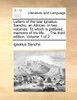 Letters of the late Ignatius Sancho, an African. In two volumes. To which is prefixed, memoirs of his life. ... The third edition. Volume 1 of 2