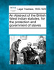 An Abstract of the British West Indian statutes, for the protection and government of slaves