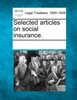 Selected articles on social insurance.