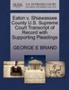 Eaton v. Shiawassee County U.S. Supreme Court Transcript of Record with Supporting Pleadings