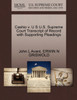 Cashio v. U S U.S. Supreme Court Transcript of Record with Supporting Pleadings