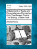 A Statement of Facts and Circumstances Connected With The Recent Trial of The Bishop of New-York