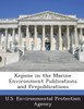 Kepone in the Marine Environment Publications and Prepublications