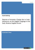 Patterns of Semantic Change due to Latin Influences on the English Language in the Early Modern English Period