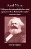 Differenz der demokritischen und epikureischen Naturphilosophie