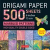 Origami Paper 500 sheets Marbled Patterns 15 cm)