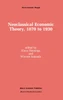 Neoclassical Economic Theory, 1870 to 1930