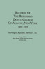 Records of the Reformed Dutch Church of Albany, New York, 1683-1809
