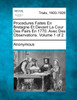 Procedures Faites En Bretagne Et Devant La Cour Des Pairs En 1770. Avec Des Observations. Volume 1 of 2