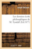 Les derniers écrits philosophiques de M. Tyndall