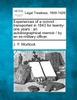 Experiences of a convict