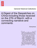 A Digest of the Despatches on China-including those received on the 27th of March