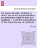 On some old Maps of Africa, in which the central equatorial lakes are laid down nearly in their true positions ... From the Transactions of the Royal Society of Literature.