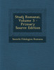 Studj Romanzi, Volume 3