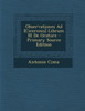 Observationes Ad [Ciceronis] Librum III de Oratore