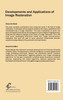 Developments and Applications of Image Restoration
