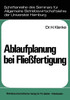 Ablaufplanung bei Fließfertigung