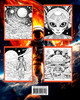 Space Coloring Book for Adults and Teens