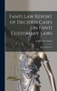 Fanti law Report of Decided Cases on Fanti Customary Laws