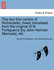The two first cantos of Richardetto, freely translated from the original of N. Fortiguerra [by John Herman Merivale], etc.