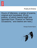 Hours of Idleness, a Series of Poems, Original and Translated. [Forty Poems, of Which Twenty-Eight Are Reprinted from "Poems on Various Occasions," an