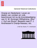 Oranje en Nederland. Leven en daden van vorsten en volk, beschreven tot na de troonsbestijging van H. M. Koningin Wilhelmina, door J. Huf van Buren. Bewerkt naar P. J. Andriessen's Oranje-Nassau, etc.
