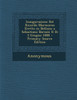 Inaugurazione Del Ricordo Marmoreo Eretto in Belluno a Sebastiano Barozzi Il Di 3 Giugno 1888 - Primary Source Edition