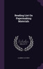 Reading List On Papermaking Materials