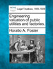 Engineering valuation of public utilities and factories.