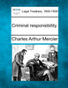Criminal responsibility.