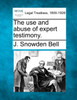 The use and abuse of expert testimony.