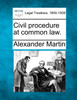 Civil procedure at common law.