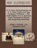 O. G. Harp, Doing Business as O. G. Harp Poultry and Egg Company, Petitioner, v. the United States of U.S. Supreme Court Transcript of Record with Supporting Pleadings