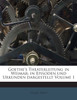 Goethe's Theaterleitung in Weimar; in Episoden und Urkunden dargestellt Volume 1