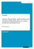 Obamas "Prager Rede" 2009. Die Werte des Friedensnobelpreis-Komitees in seinem politischen Sprachgebrauch