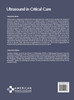 Ultrasound in Critical Care