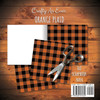 Orange Plaid Scrapbook Paper Pad 8x8 Decorative Scrapbooking Kit for Cardmaking Gifts, DIY Crafts, Printmaking, Papercrafts, Check Pattern Designer Paper