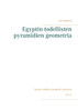 Egyptin todellisten pyramidien geometria