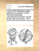 Laws of the Delaware state, passed at a session of the General Assembly, commenced at Dover, on the fourth day of January, 1791.