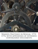 Warren Hastings in Bengal, 1772-1774, with appendixes of hitherto unpublished documents Volume 9