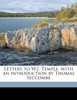 Letters to W.J. Temple, with an introduction by Thomas Seccombe