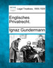 Englisches Privatrecht.
