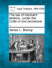 The law of insolvent debtors