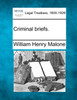 Criminal briefs.