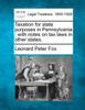 Taxation for state purposes in Pennsylvania