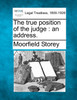 The true position of the judge